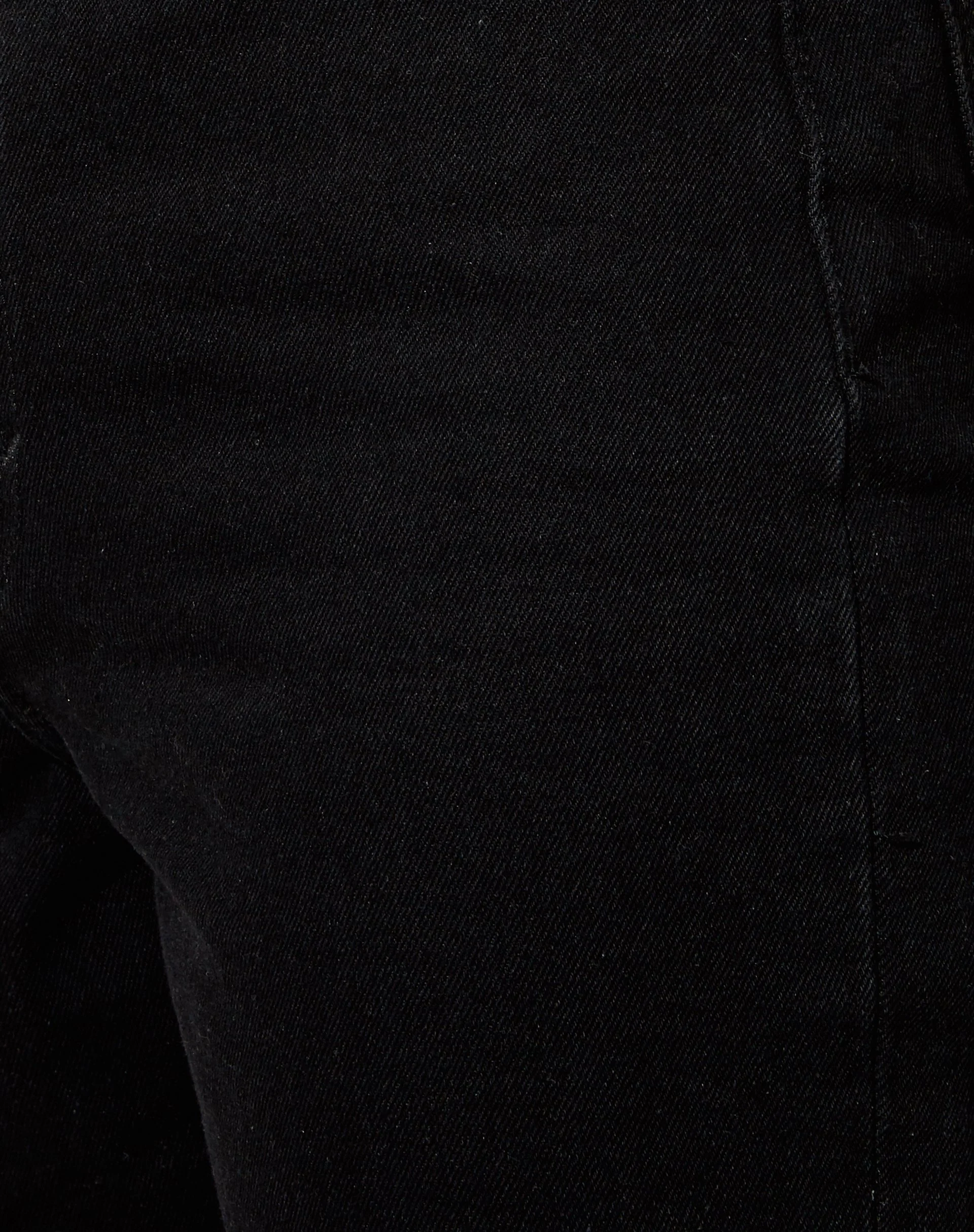 Cut Out Straight Leg Jeans in Black Wash - Image 6