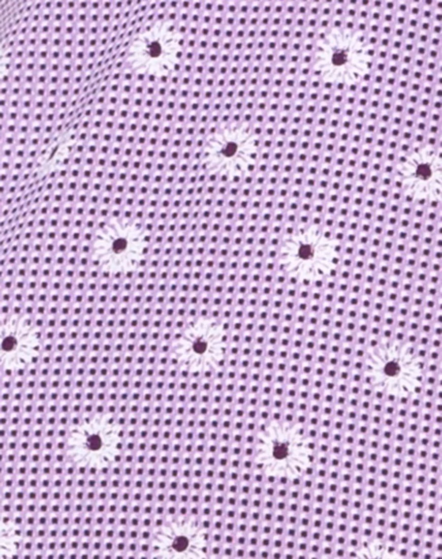 Cypress Midi Dress in Daisy Field Lavender - Image 5