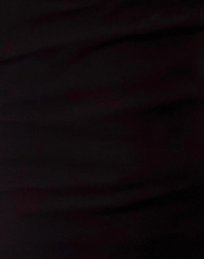 Damia Mini Dress in Chiffon Black - Image 6