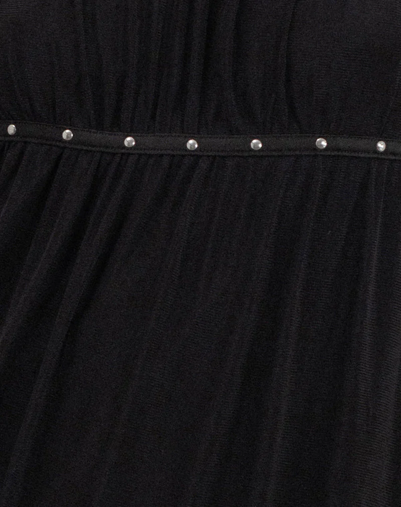 Damiera Mini Dress in Black - Image 6