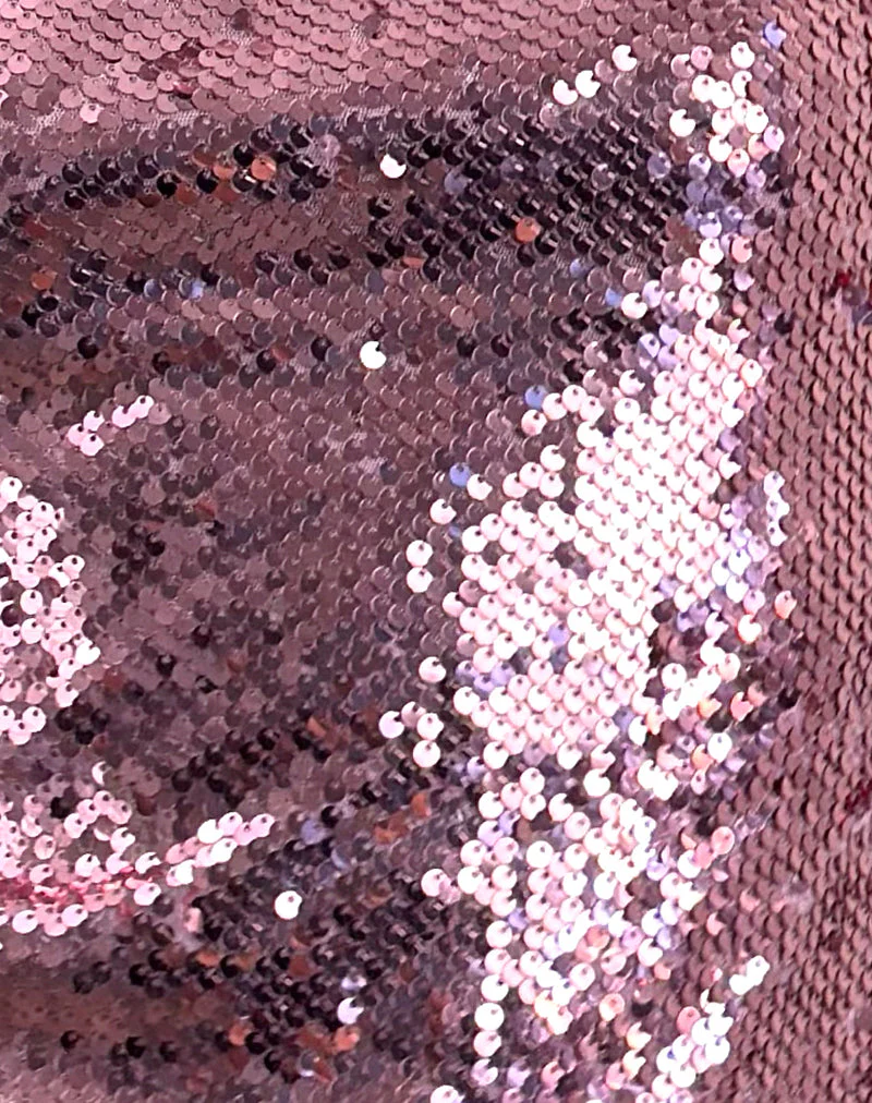 Damske Vest Top in Pink Sequin - Image 6