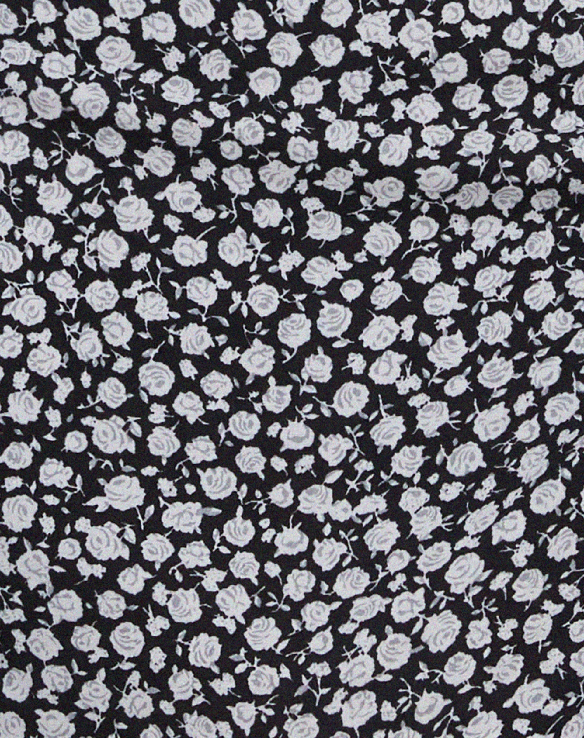 Datista Slip Dress in Ditsy Rose Black - Image 7