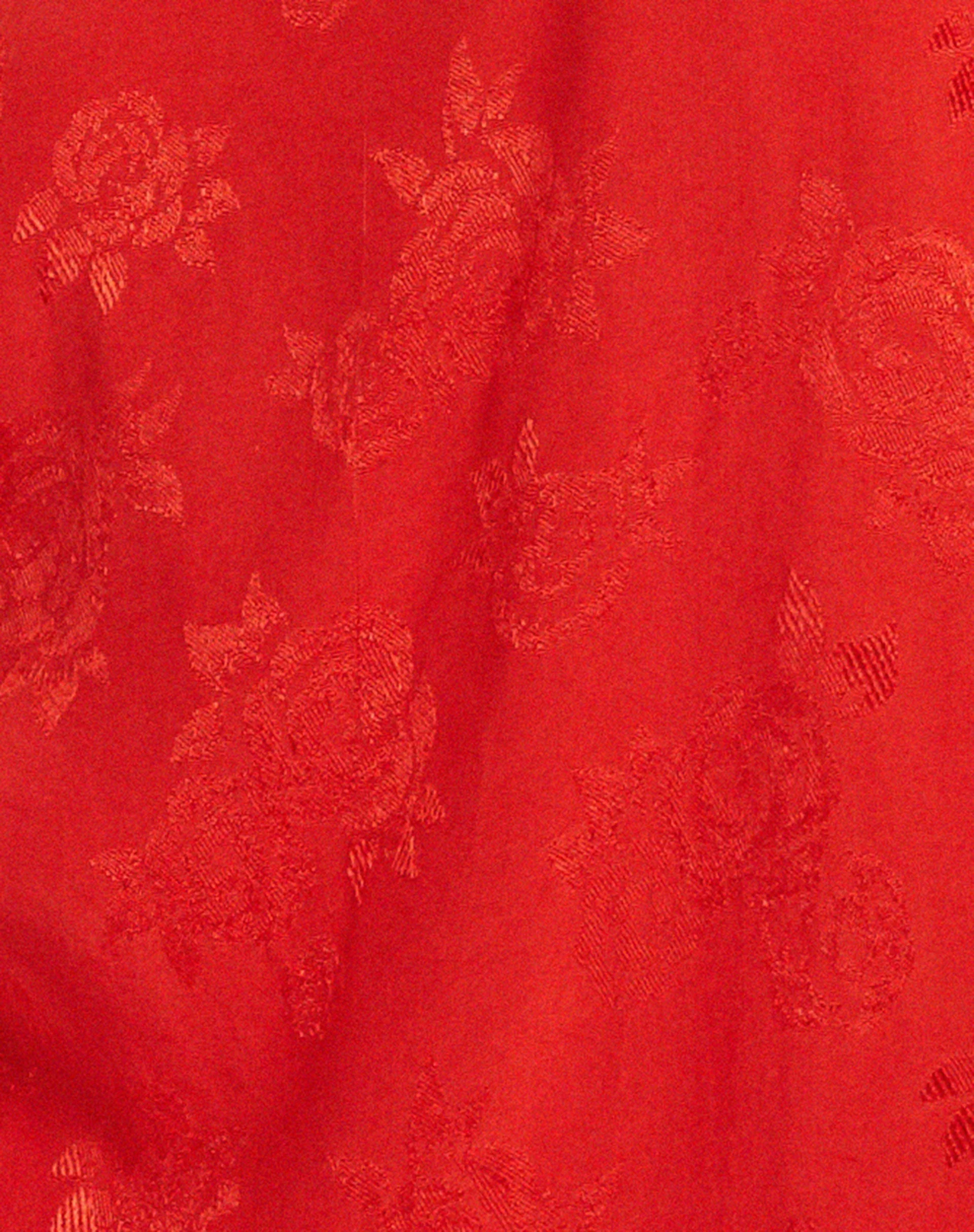Datista Slip Dress in Satin Rose Scarlet - Image 5