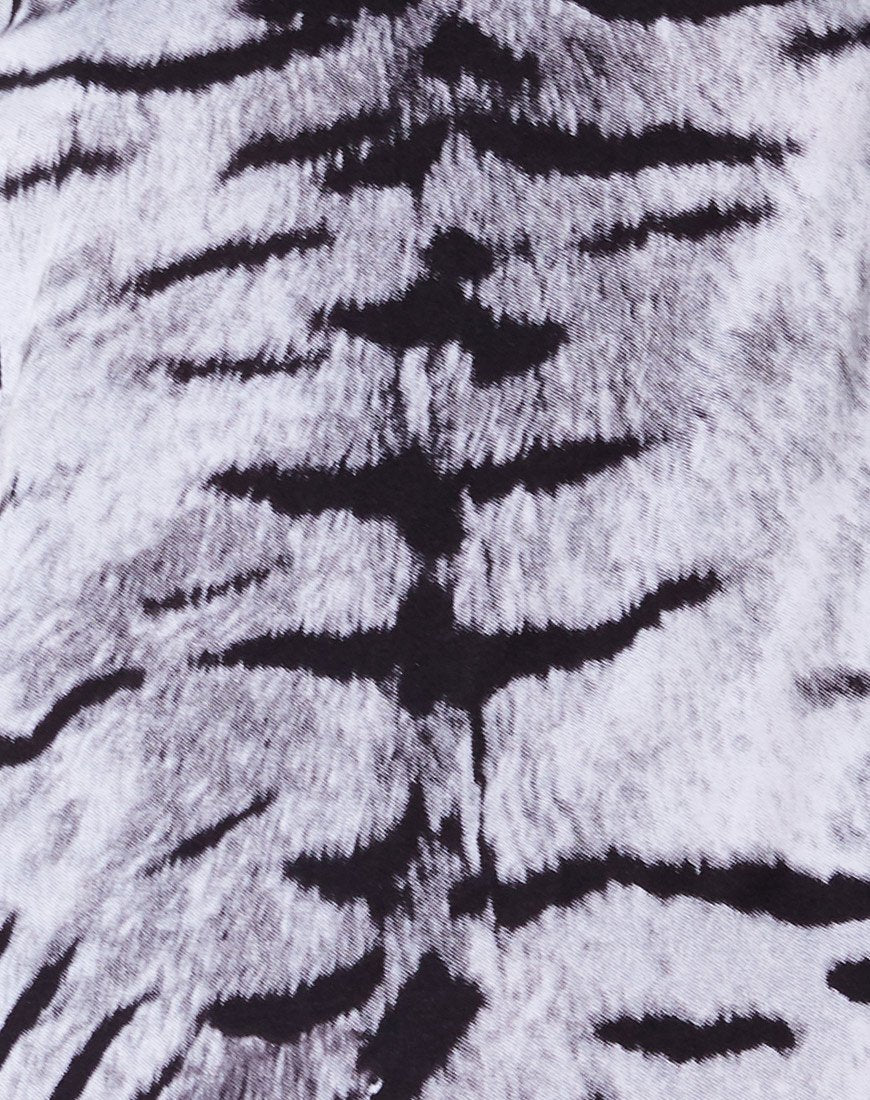 Datista Slip Dress in Tiger Full Silver Placement - Image 5