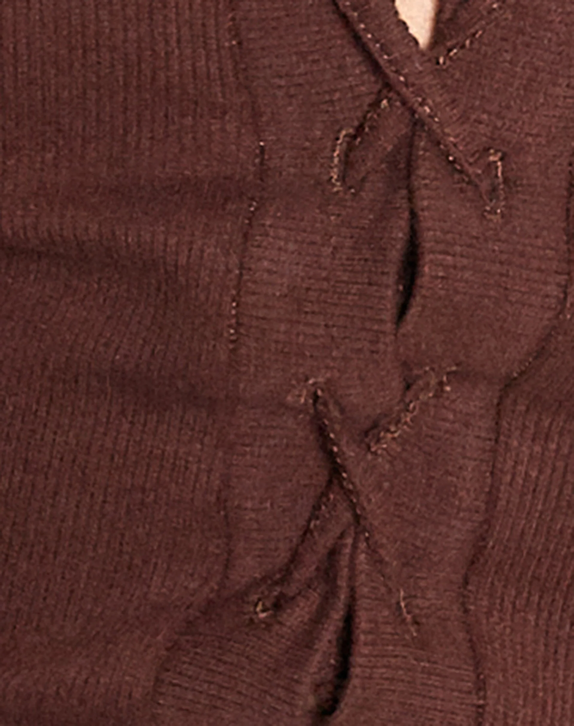 Delona Long Sleeve Top in Brown - Image 7
