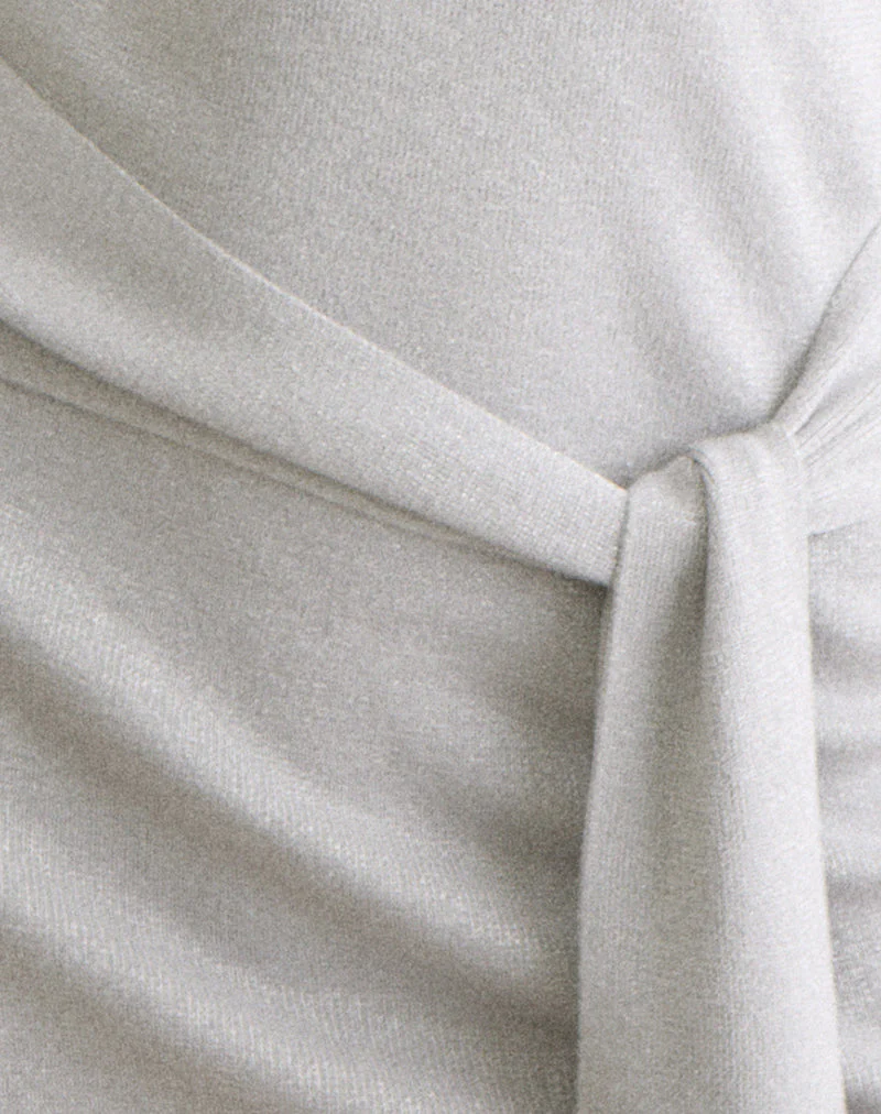 Derana Mini Dress in Silver Shimmer - Image 7