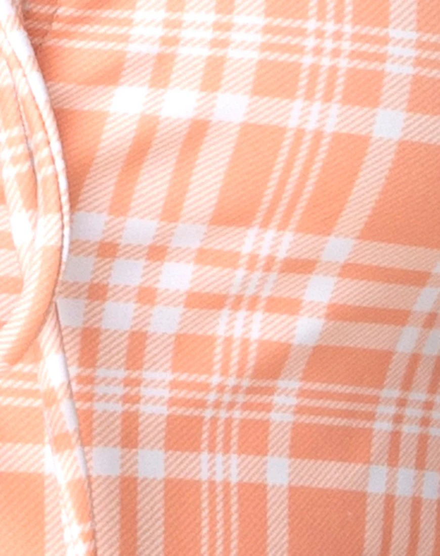 Doraty Swimsuit in Picnic Check Peach - Image 5