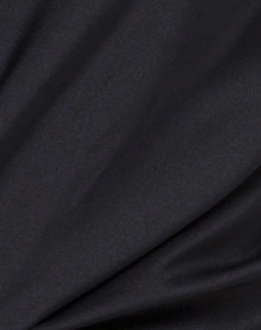 Drille Cutout playsuit in Black - Image 5