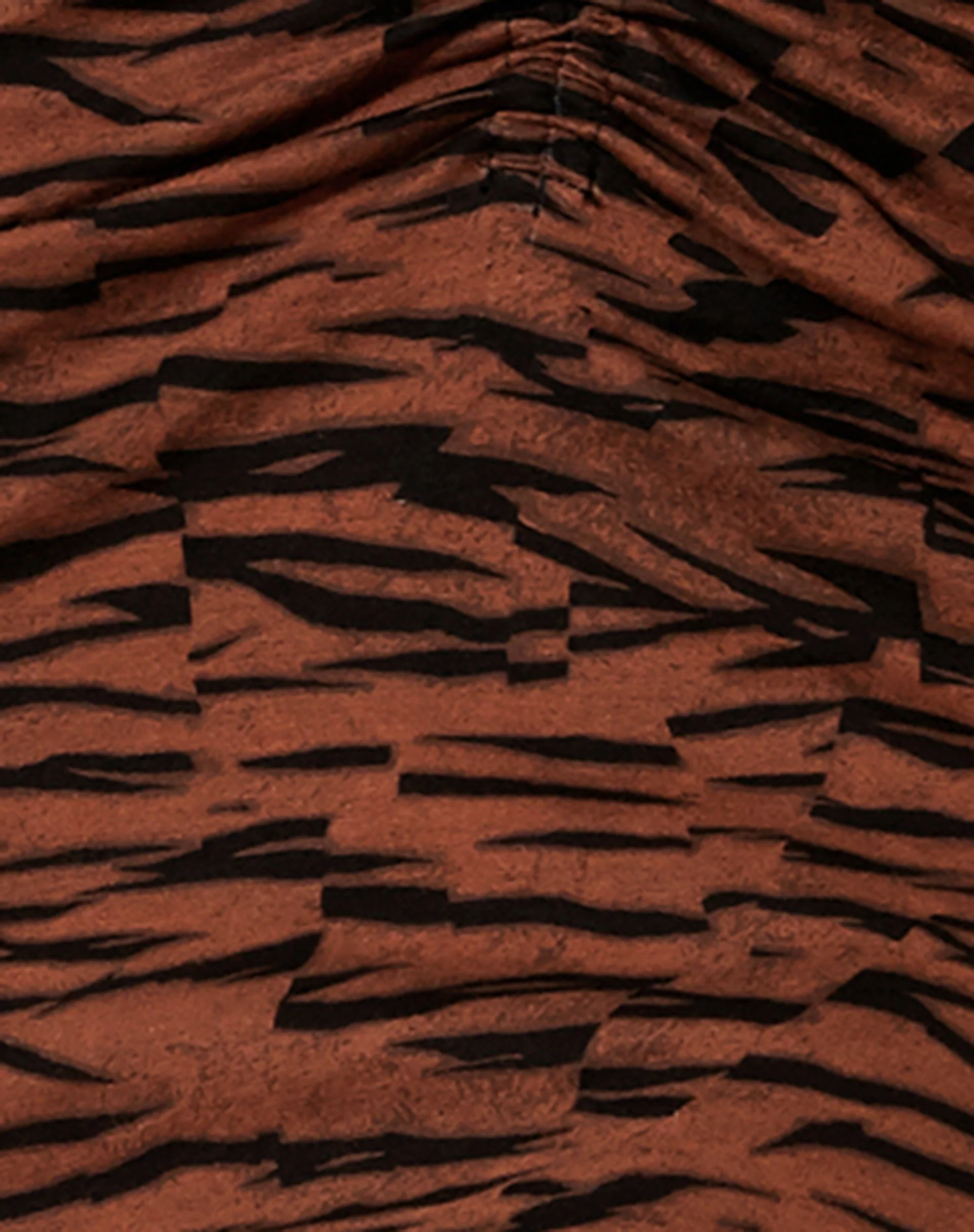 Ejon Mini Skirt in Abstract Tiger Brown - Image 7