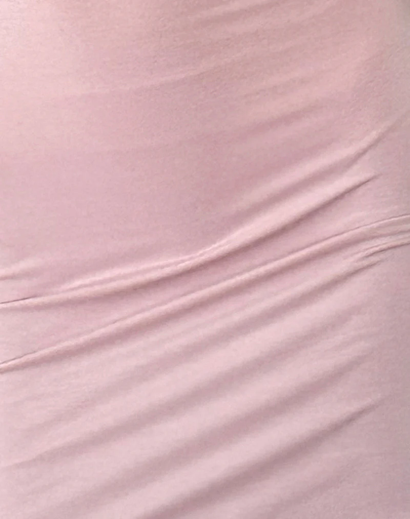 Ellie Bodycon Mini Dress in Baby Pink - Image 6
