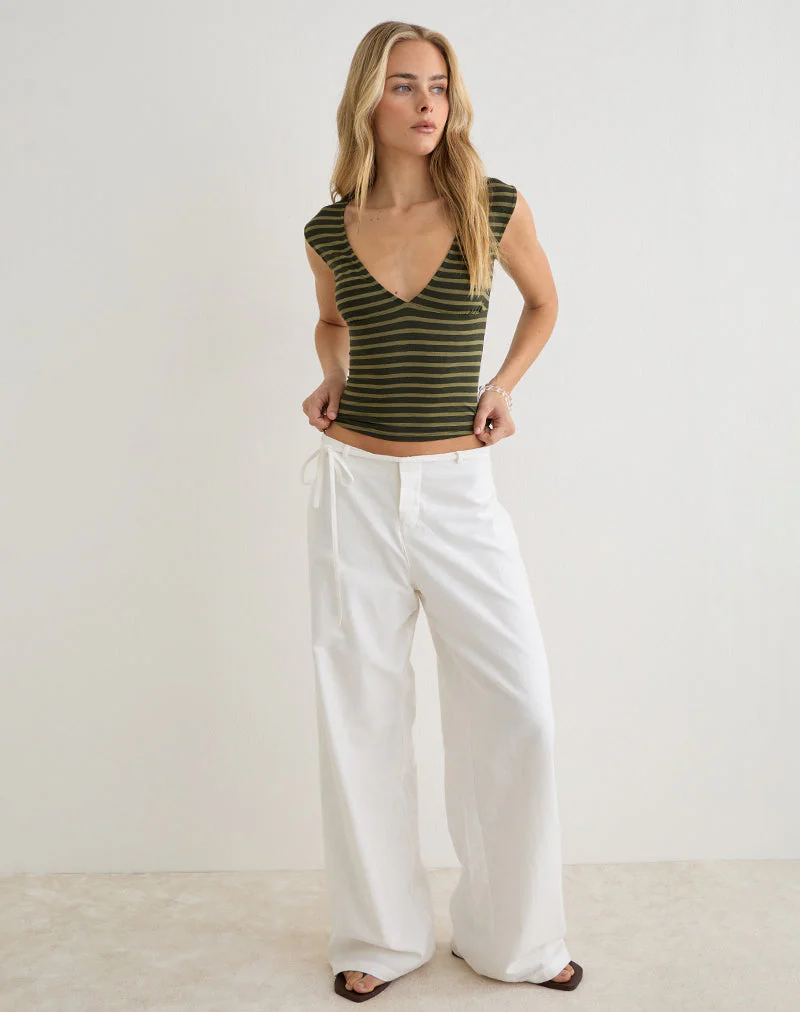 Emberlo Top in Wide Stripe Green - Image 4