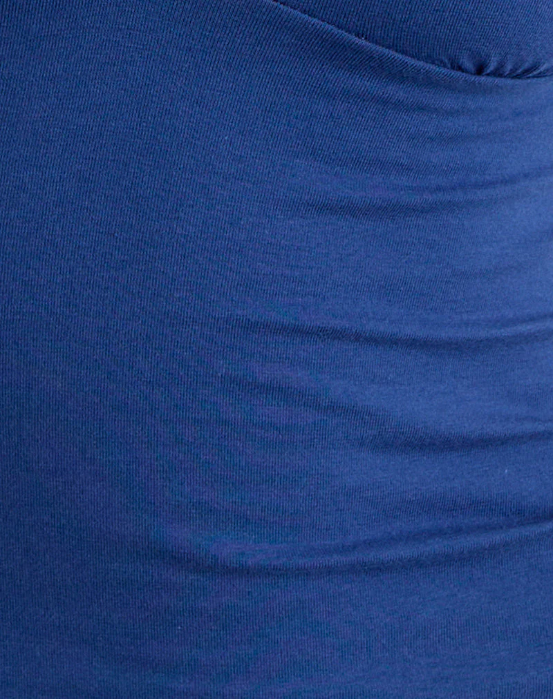 Emberly Plunge Top in Dazzling Blue - Image 5