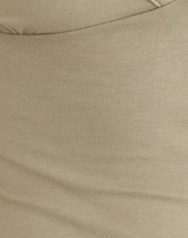 Emberly Plunge Top in Slate Green - Image 6