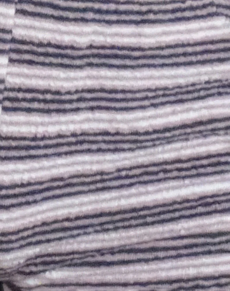 Eunia Micro Short in Mauve, Dark Grey and Ivory Stripe - Image 6