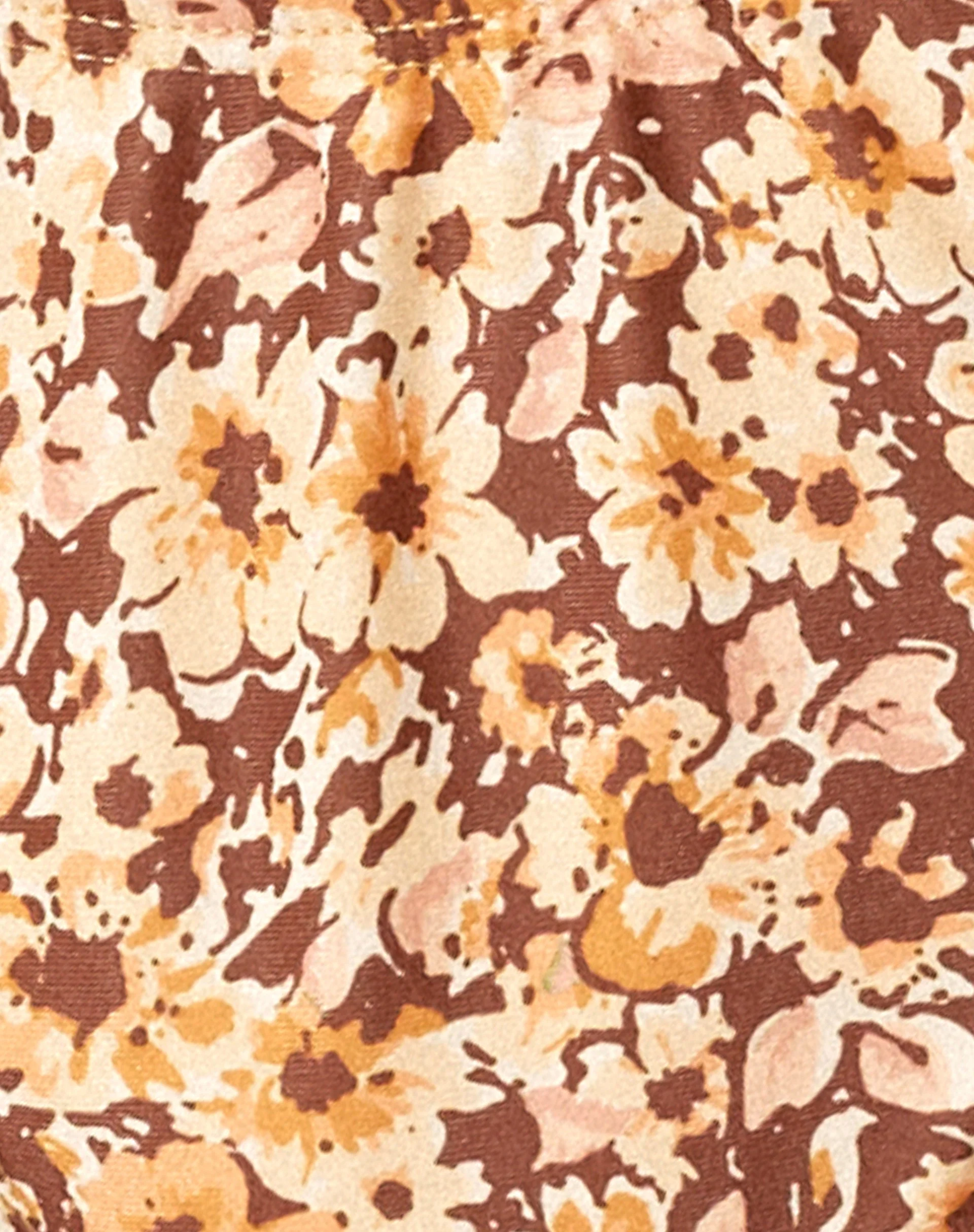 Farida Bikini Bottom in Small Flower Brown - Image 7