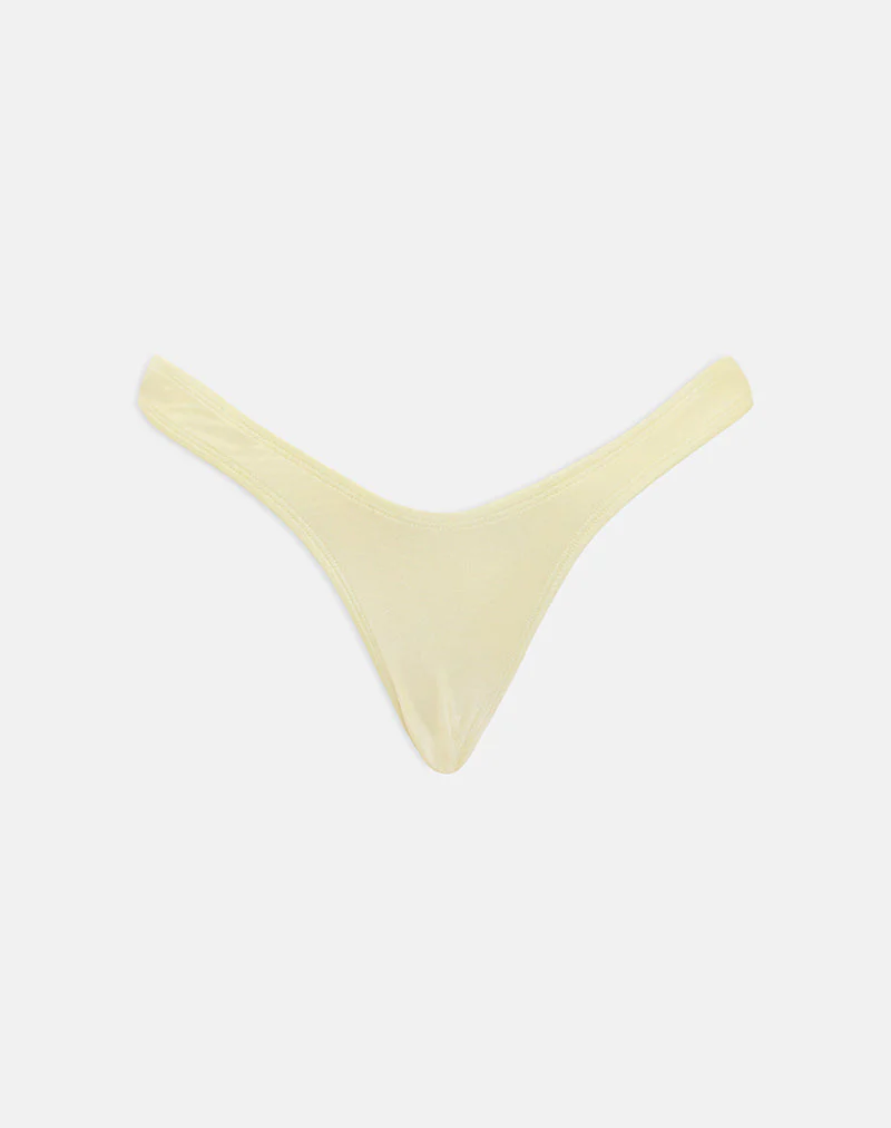 Farida Bikini Bottom in Butter Yellow - Image 6