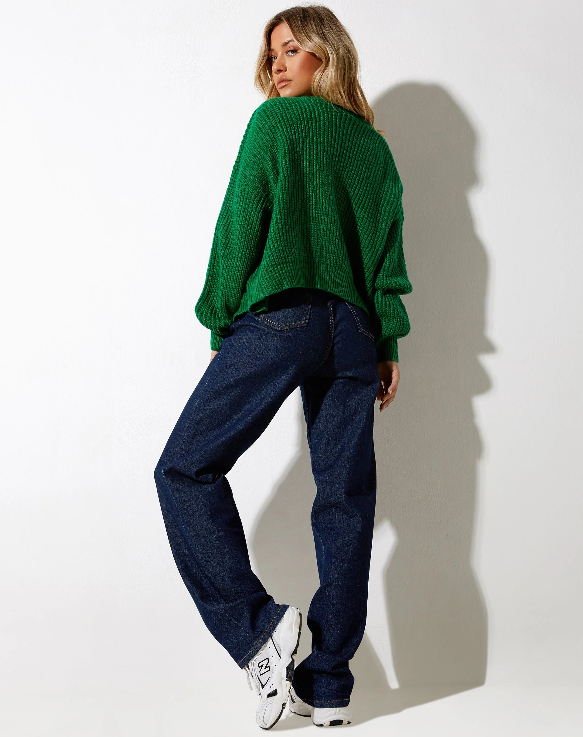 Faya Cardi in Knit Green - Image 5
