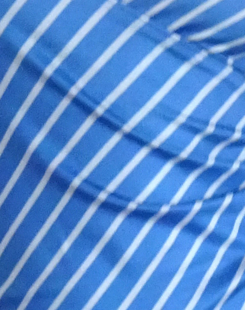 Fayez Slinky Top in Blue Diagonal Stripe - Image 6
