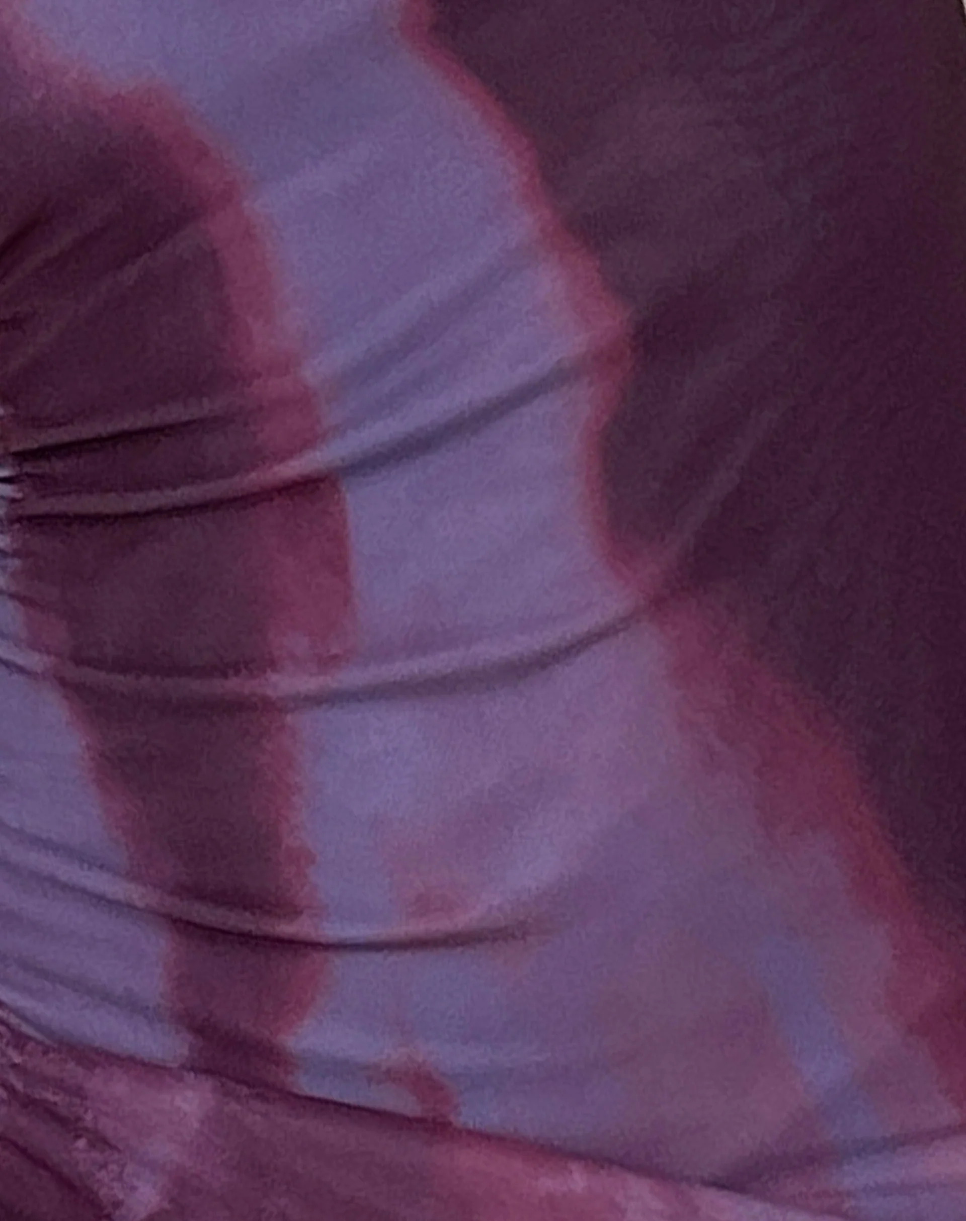 Fayola Printed Maxi Dress in Watercolour Wine - Image 5