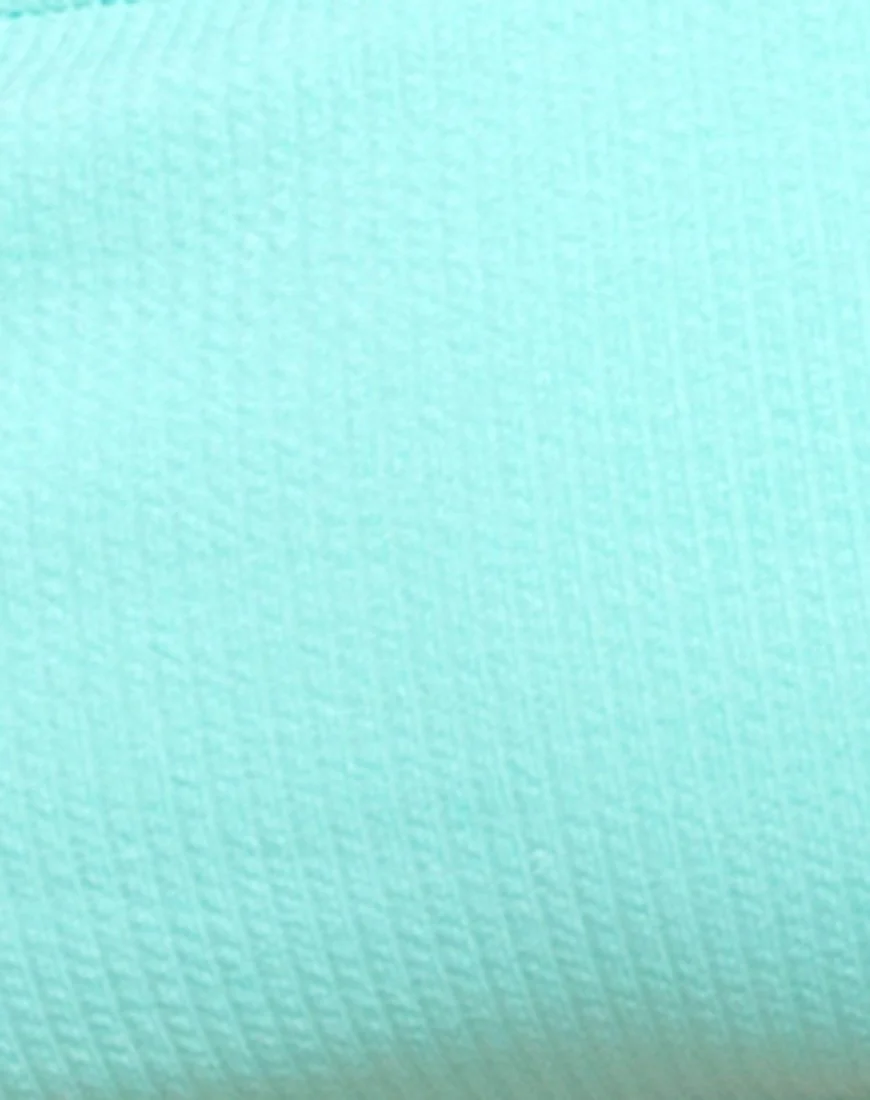 Febe Bikini Top in Mini Rib Mint - Image 5