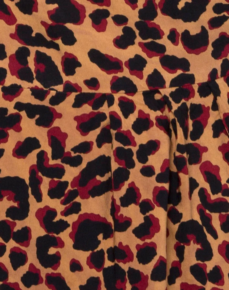 Furia Wrap Dress in Jungle Leopard - Image 5