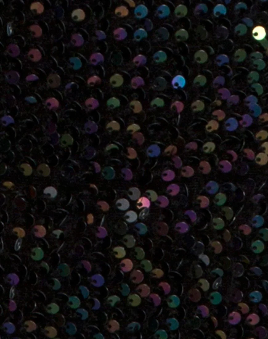 Gabby Dress in Oil Iridescent Sequin - Image 4