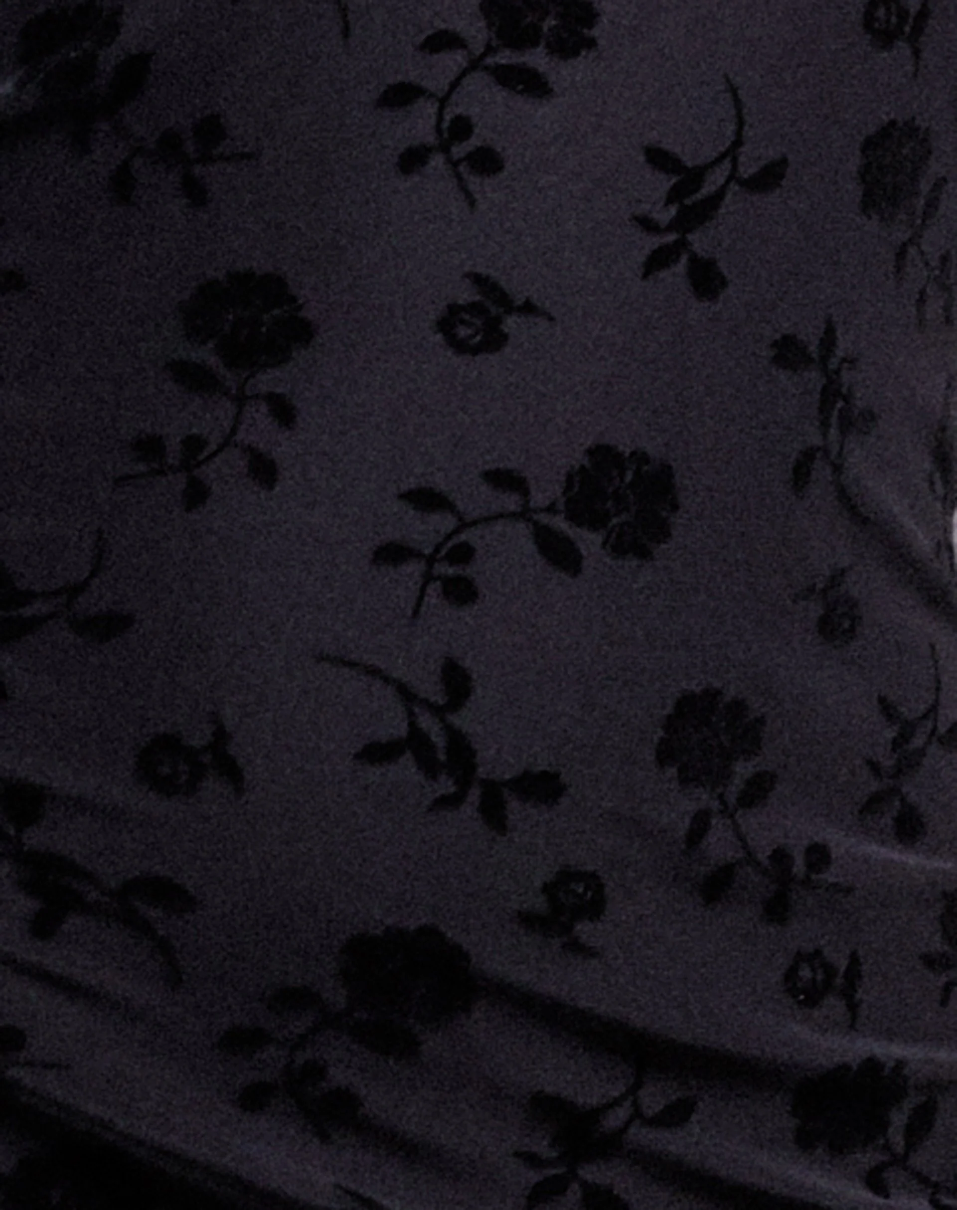 Gabriel Cami Top in Black Floral Flock - Image 7