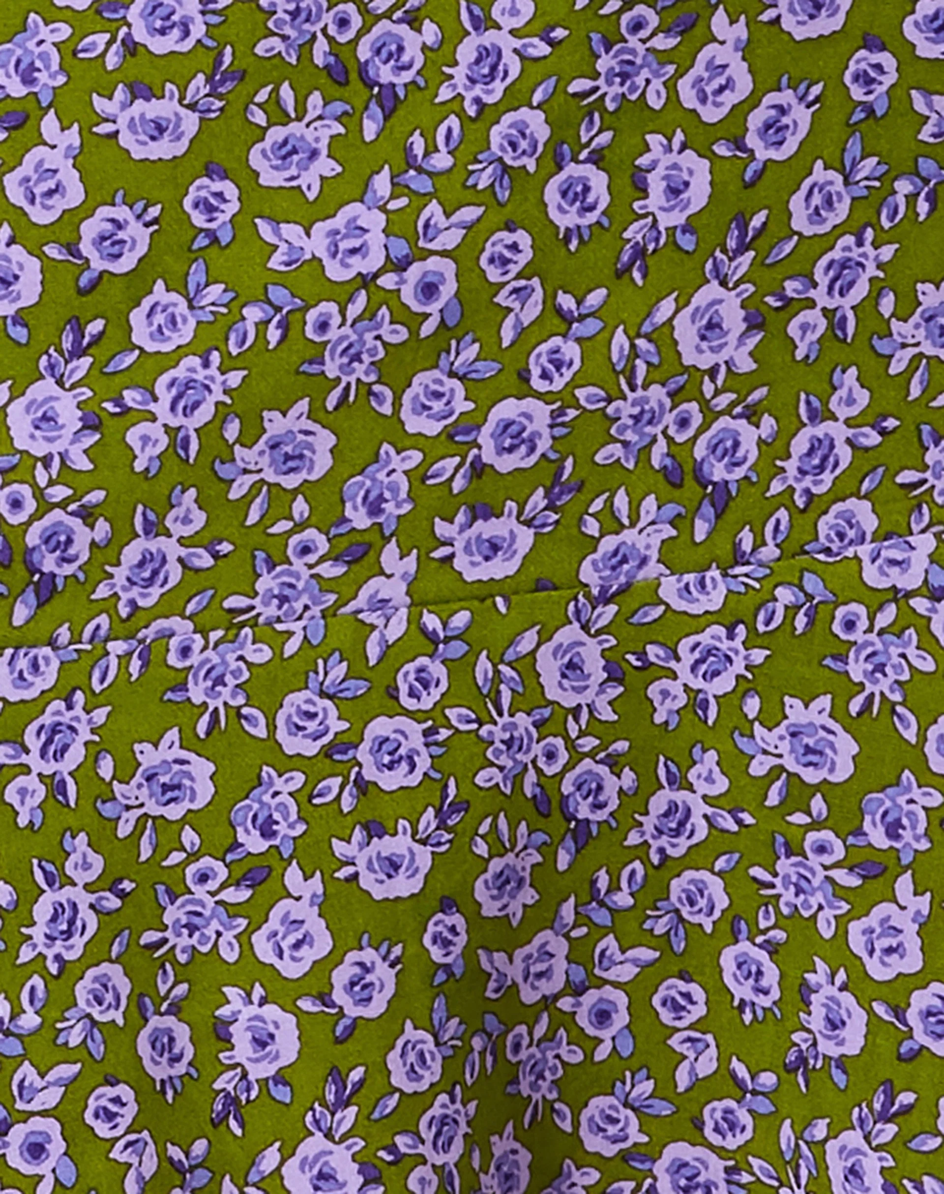 Gaelle Mini Skirt in Autumn Blossom Khaki - Image 10