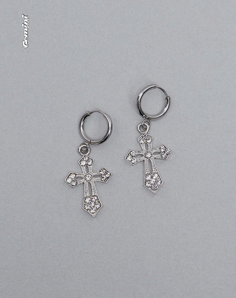 Gaia Cross Earrings by Gemini Jewels - Image 4