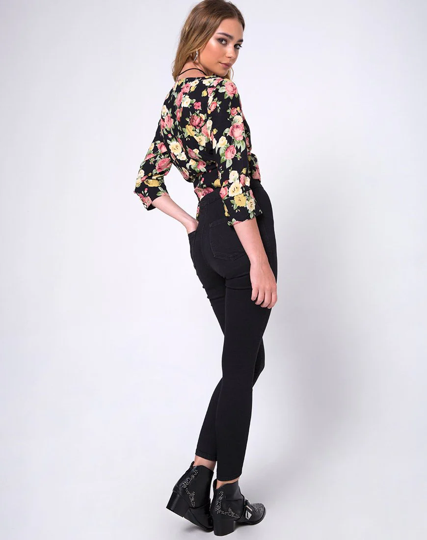 Gamthi Wrap Top in Vintage bloom - Image 4