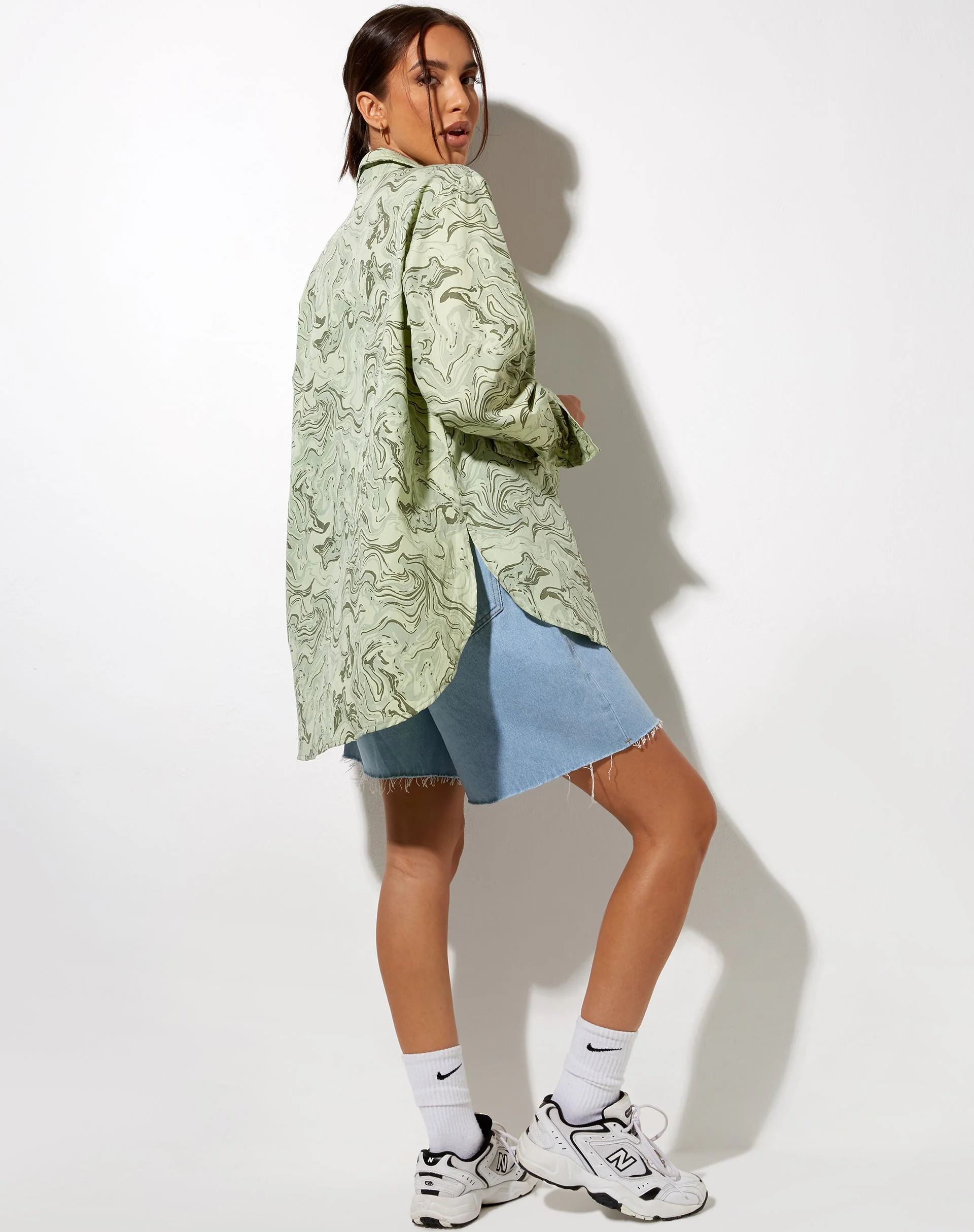 Gane Shirt in Marble Green - Image 5