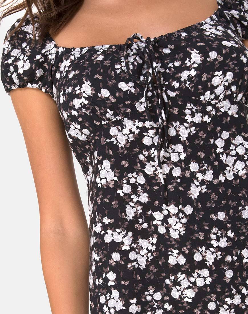 Gaval Mini Dress in Dark Wild Flower - Image 5