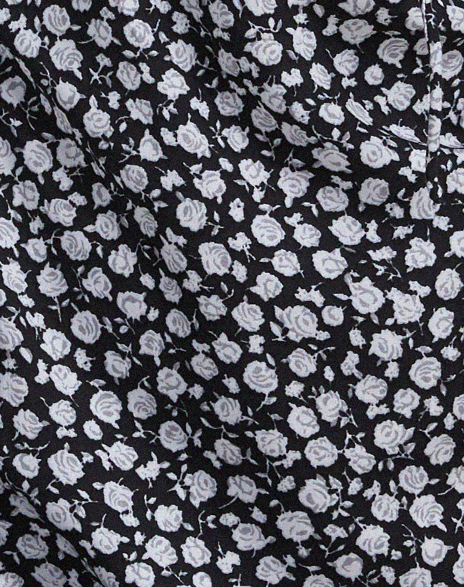 Gaval Mini Dress in Ditsy Rose Black - Image 7