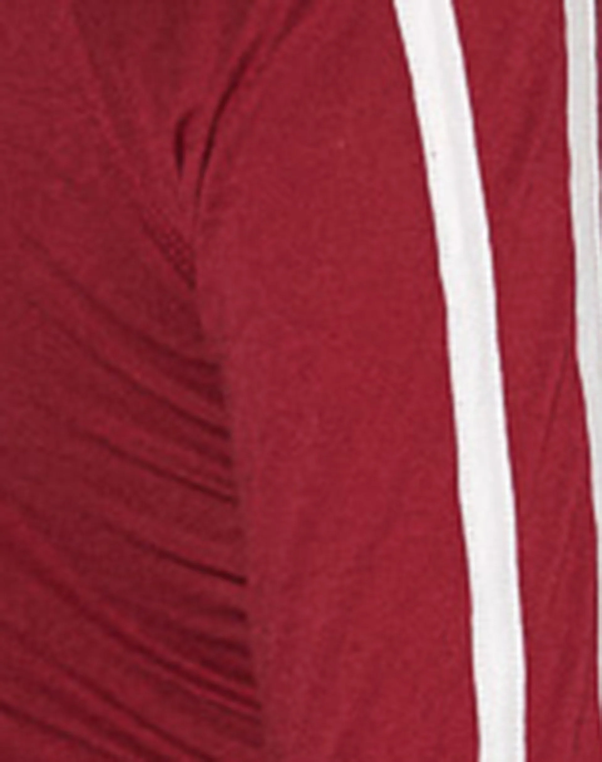 Gavya Long Sleeve Top in Red with White Piping - Image 6