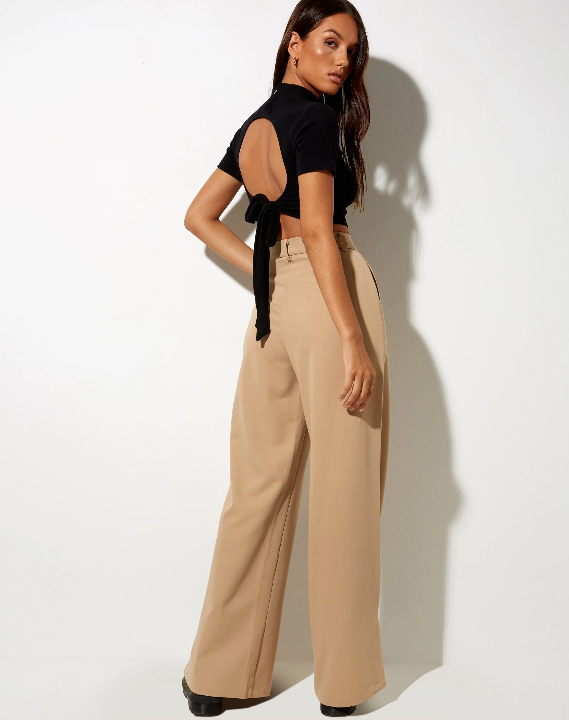 Gege Trouser in Almond - Image 3