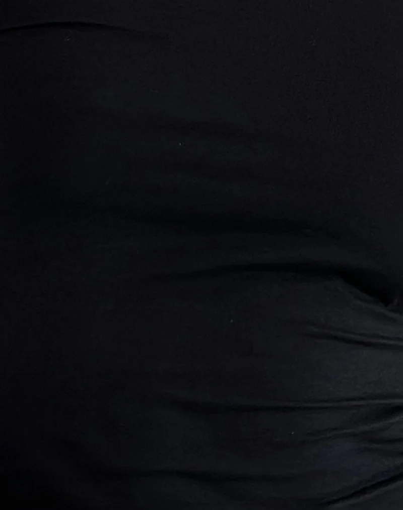 Gelbiya Long Sleeve Open Back Top in Black - Image 5