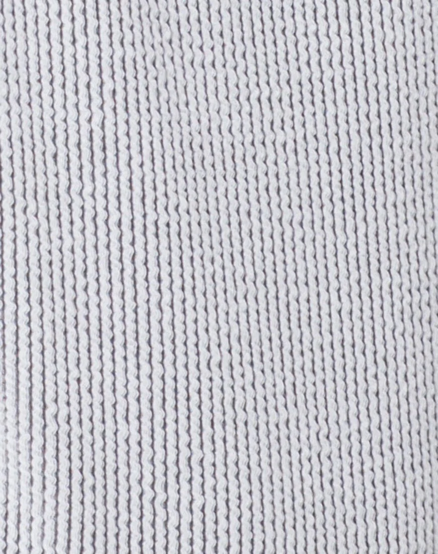 Goddess Swimsuit in Crinkle Rib White - Image 7