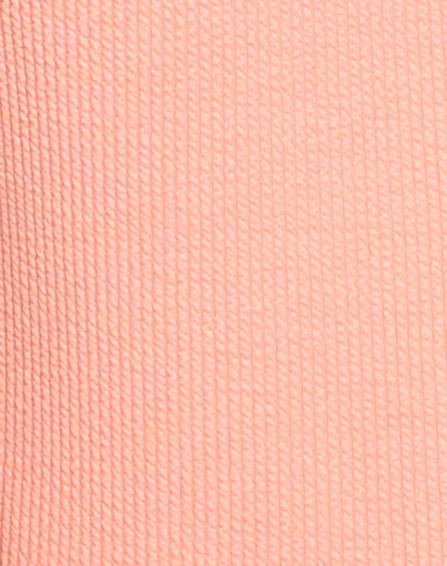Goddess Swimsuit in Textured Peach - Image 5
