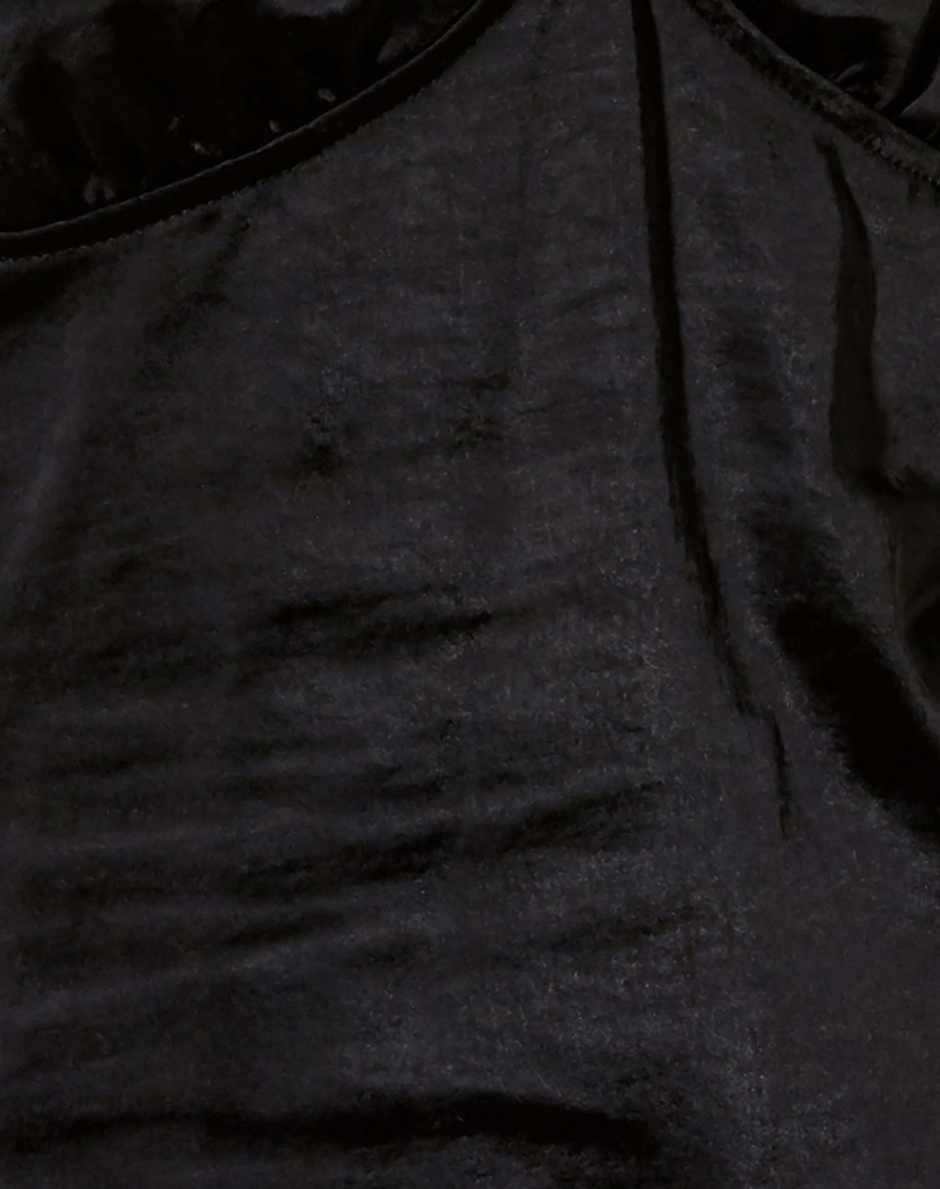 Grizen Slip Dress in Satin Black - Image 5