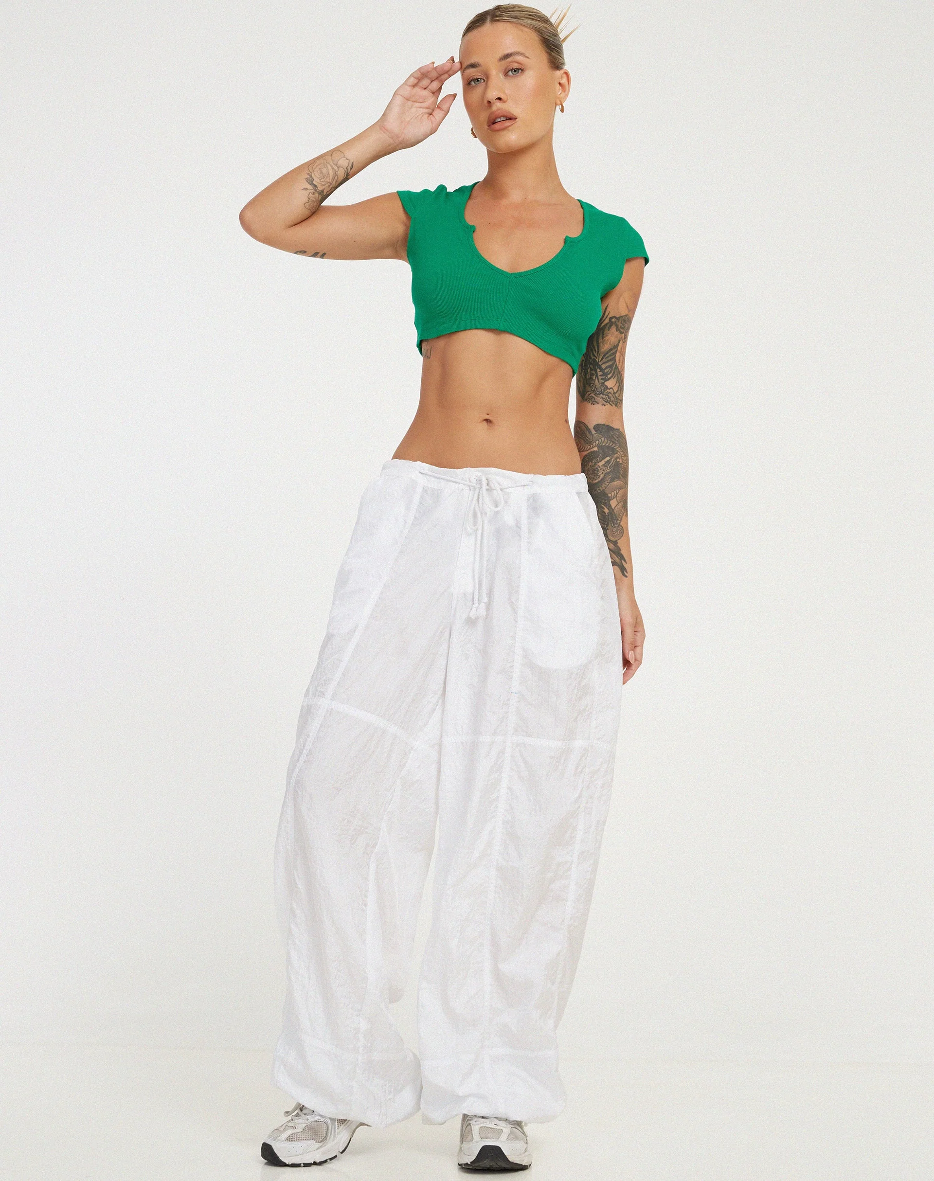 Guanna Crop Top in Green - Image 3