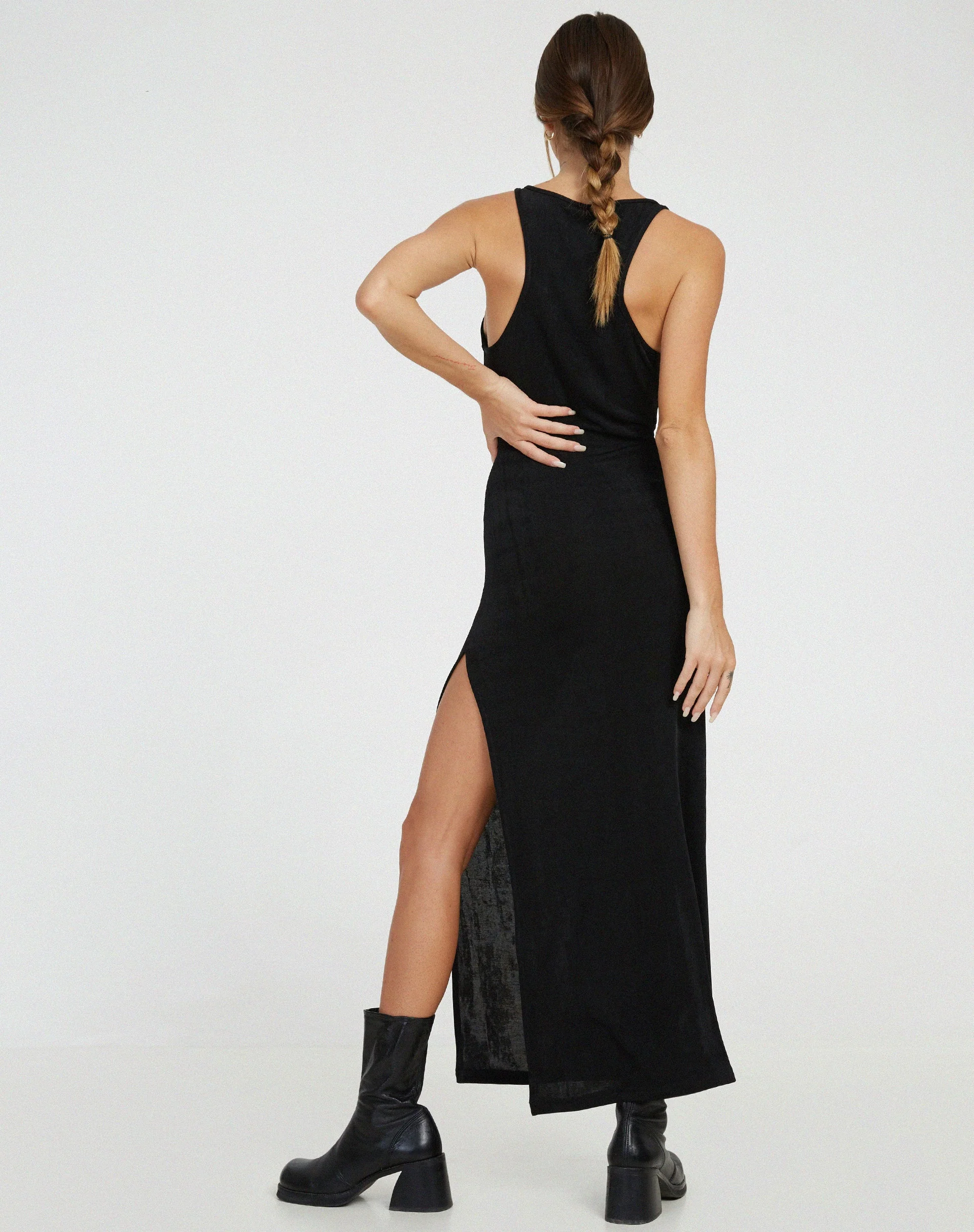 Haldis Maxi Dress in Black - Image 3