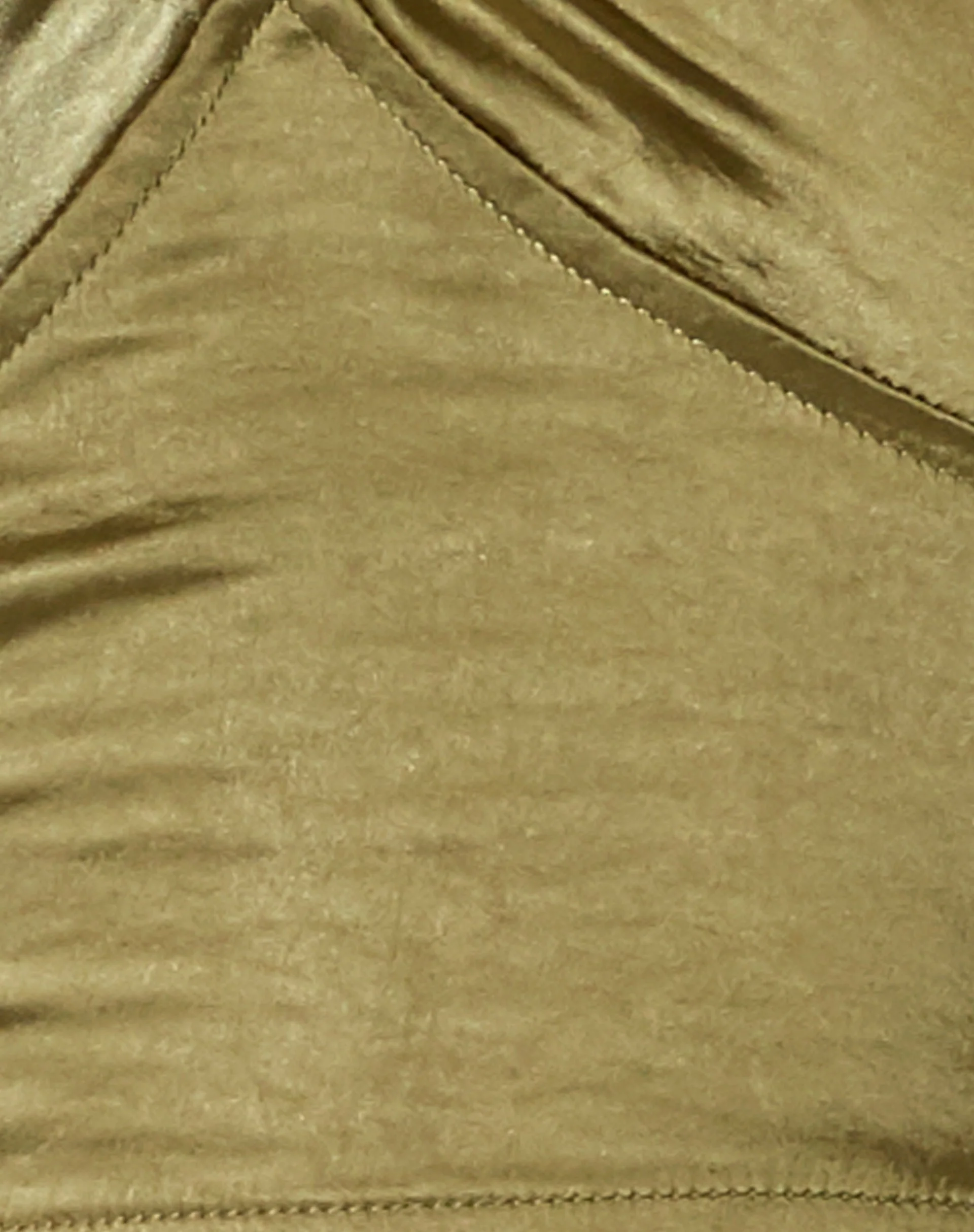 Haltri Crop Top in Satin Olive - Image 5