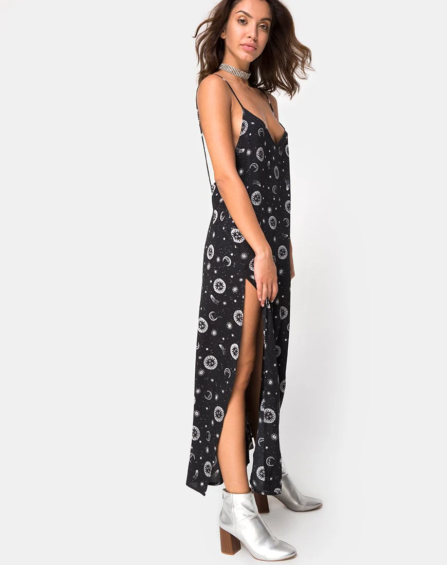Hime Maxi Dress in Small Celestial Black X Princess Polly - Image 4