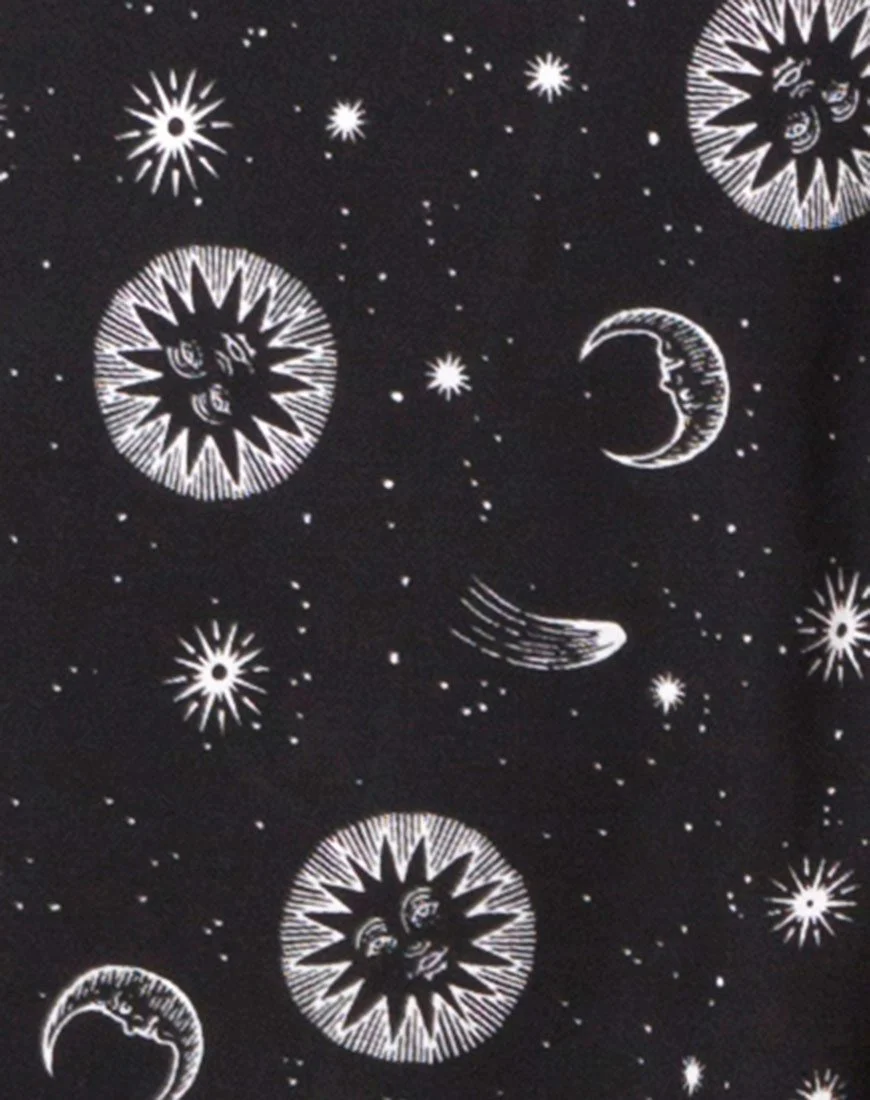 Hime Maxi Dress in Small Celestial Black X Princess Polly - Image 7