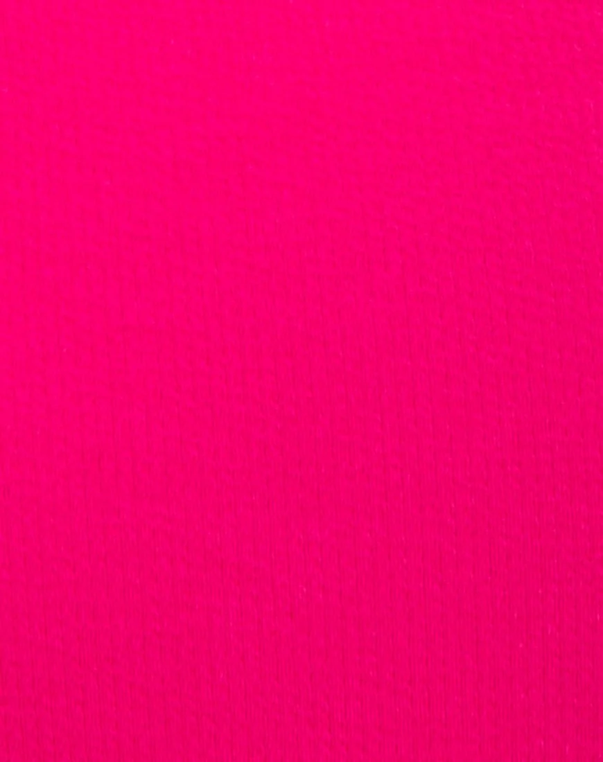 Hoalo Swimsuit in Mini Rib Fushcia - Image 5