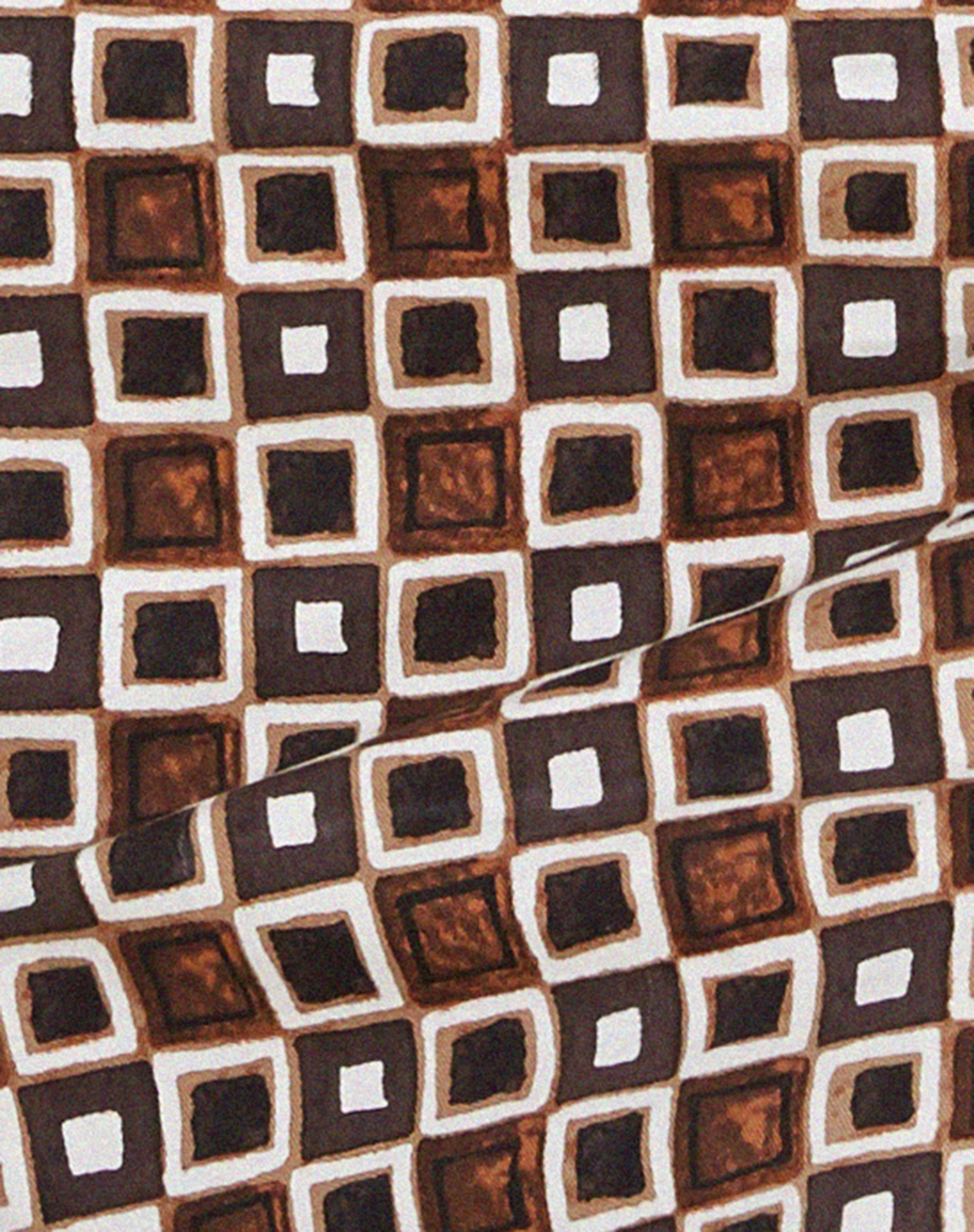 Ima Mini Skirt in 90s Geo Brown - Image 5