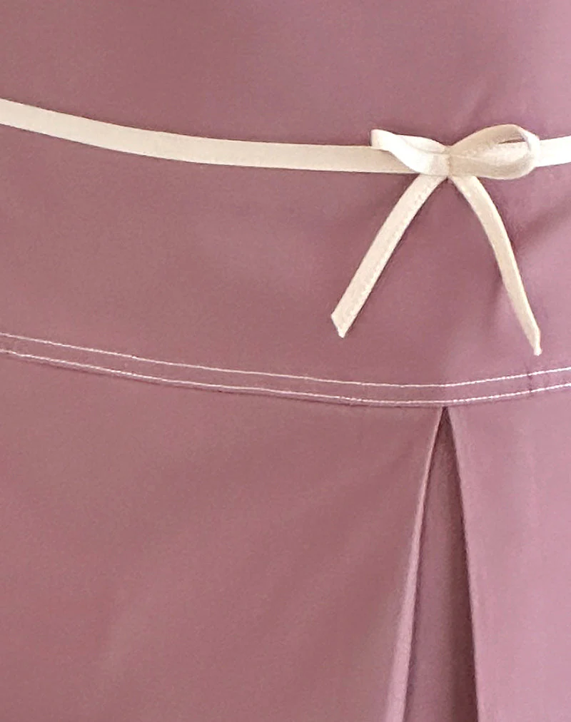 Istari Mini Skirt in Dusky Pink - Image 6