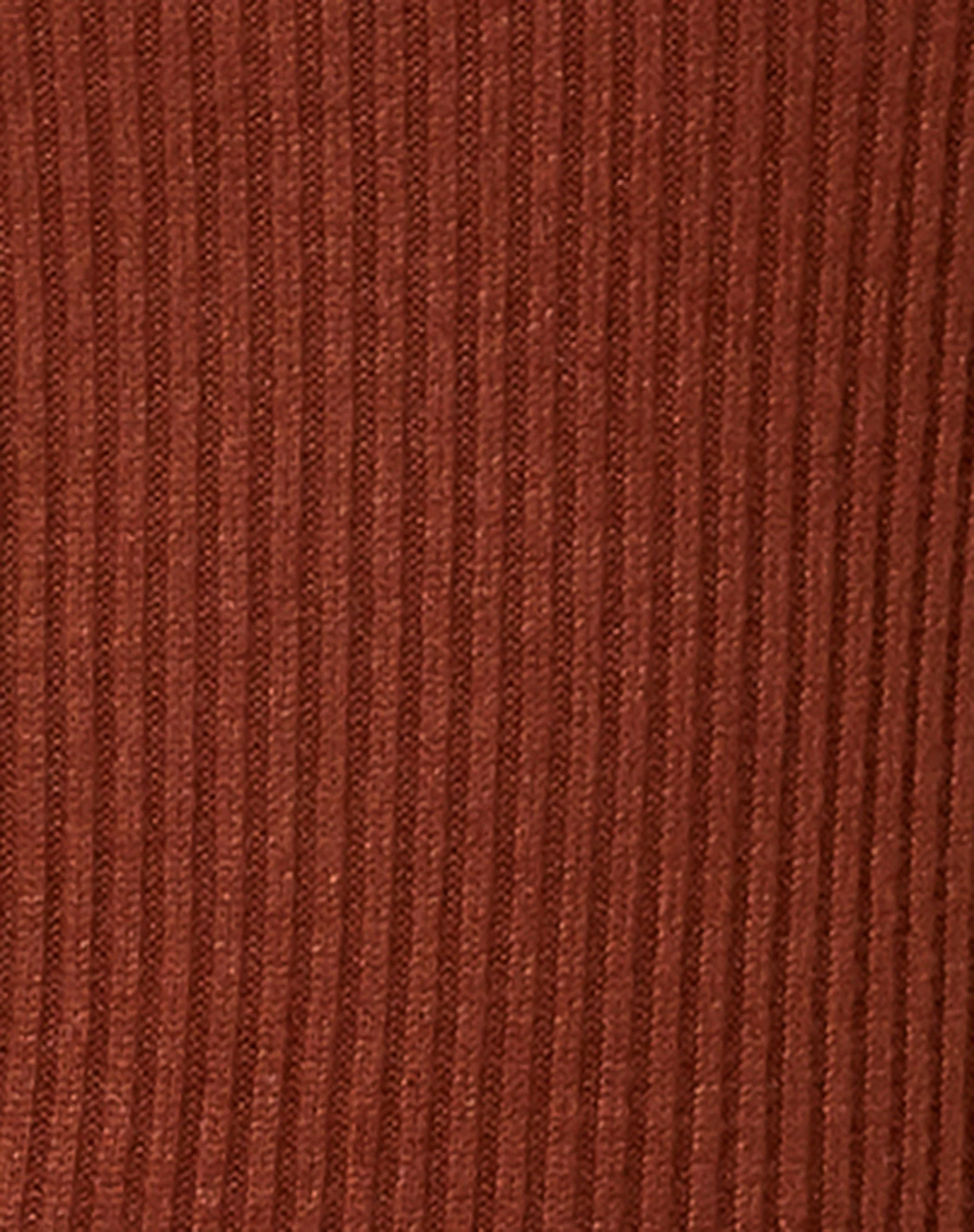 Jamaika Mini Dress in Rib Chocolate - Image 5