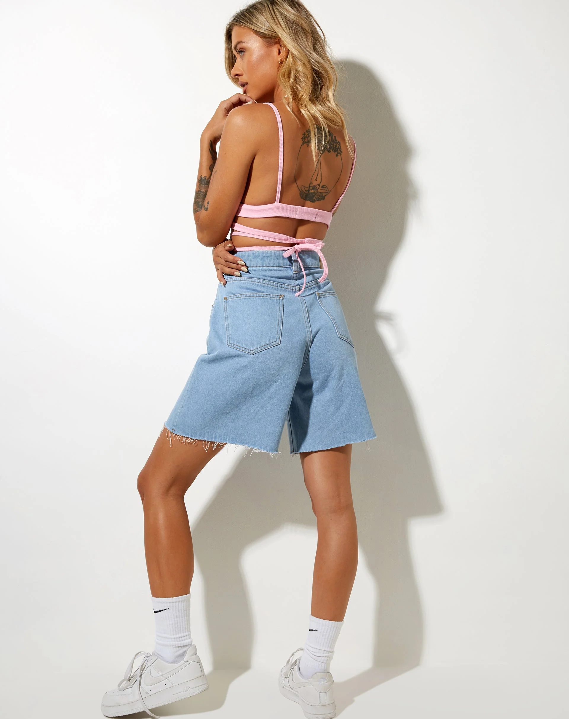 Jamaria Bralette Top in Baby Pink - Image 5