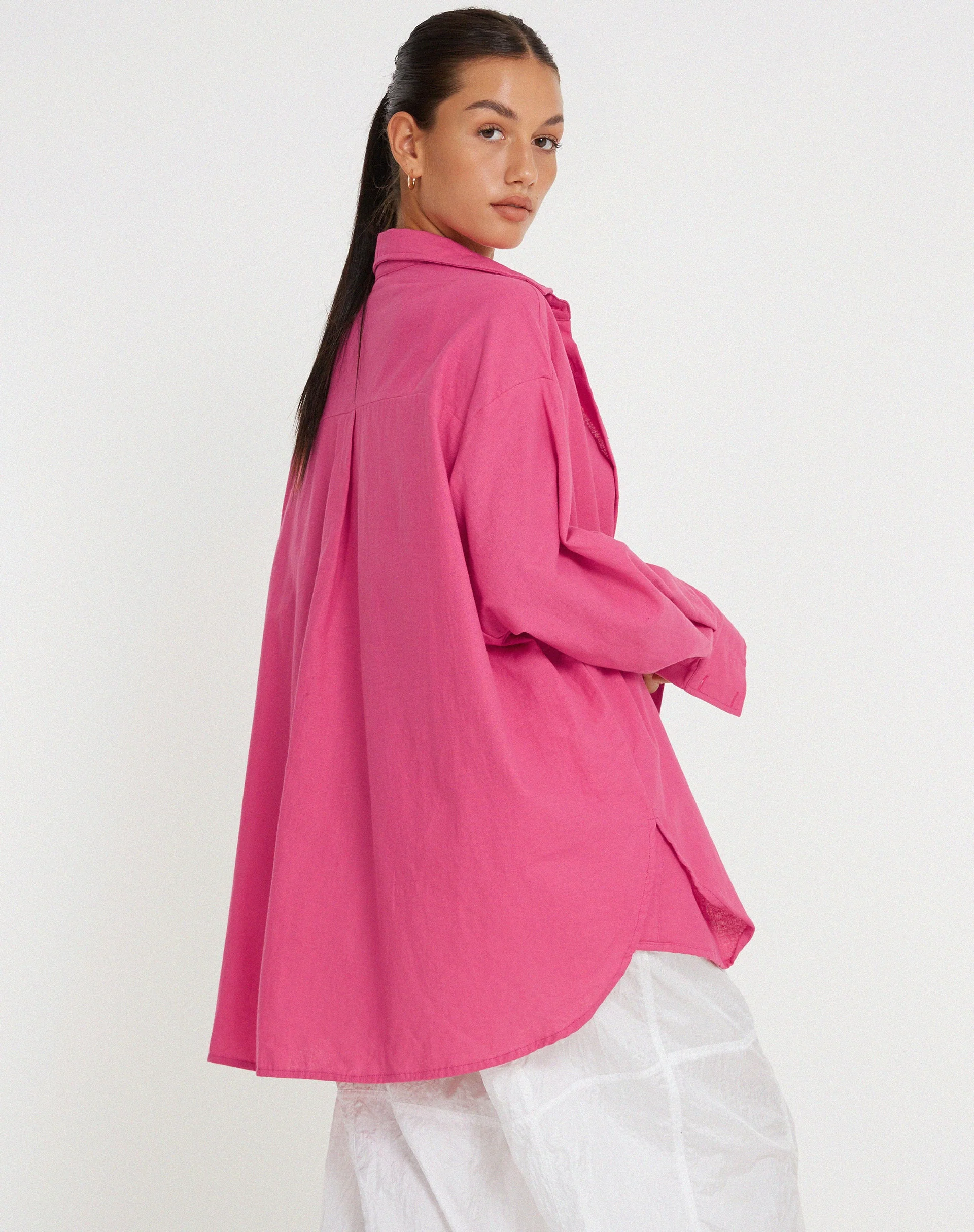 Janes Shirt in Hot PInk - Image 2